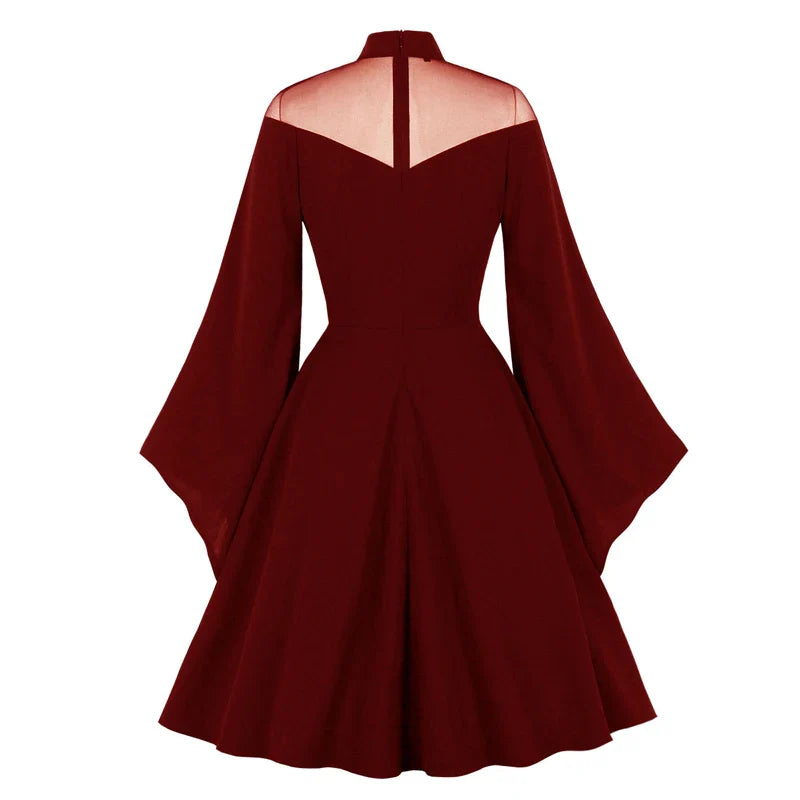 Robe de soirée gothique rouge