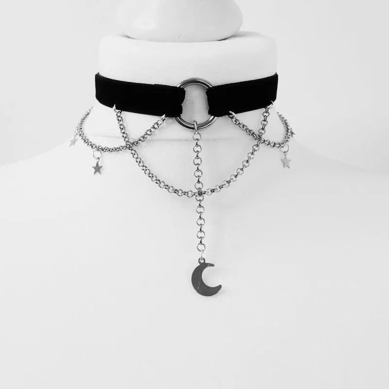 Tour de cou avec motif lune (Variantes)