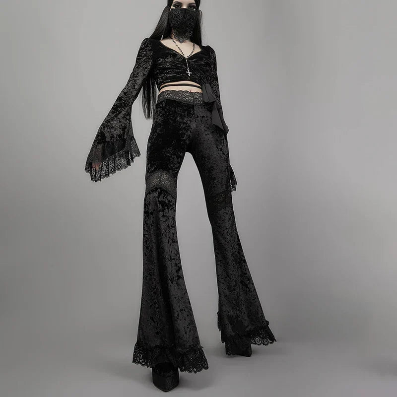 PANTALON CLOCHE GOTHIQUE