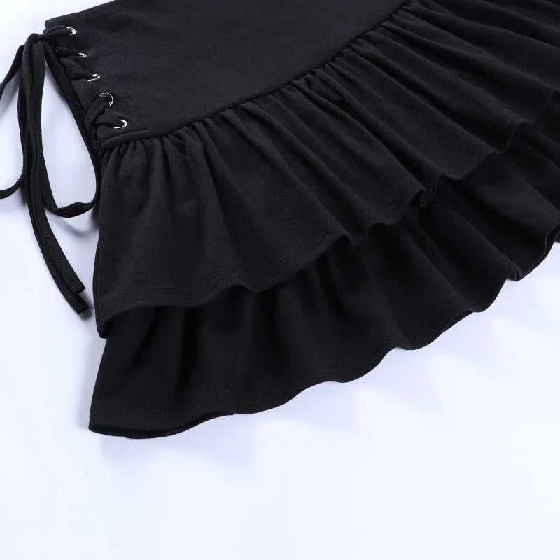 JUPE COURTE GOTHIQUE FEMME