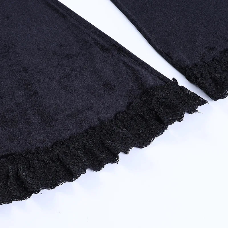 PANTALON CLOCHE GOTHIQUE