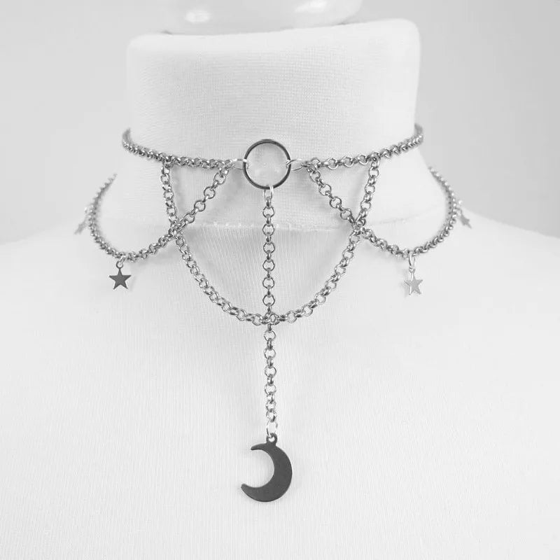 Tour de cou avec motif lune (Variantes)