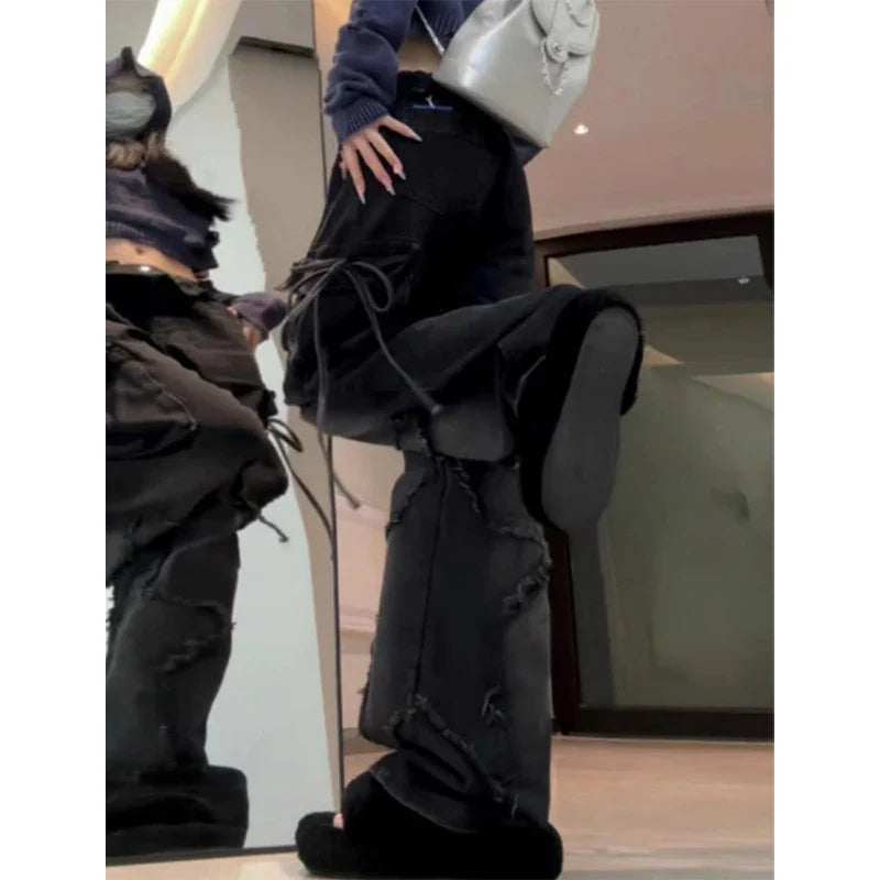Gothic Baggy-Hose - schwarz