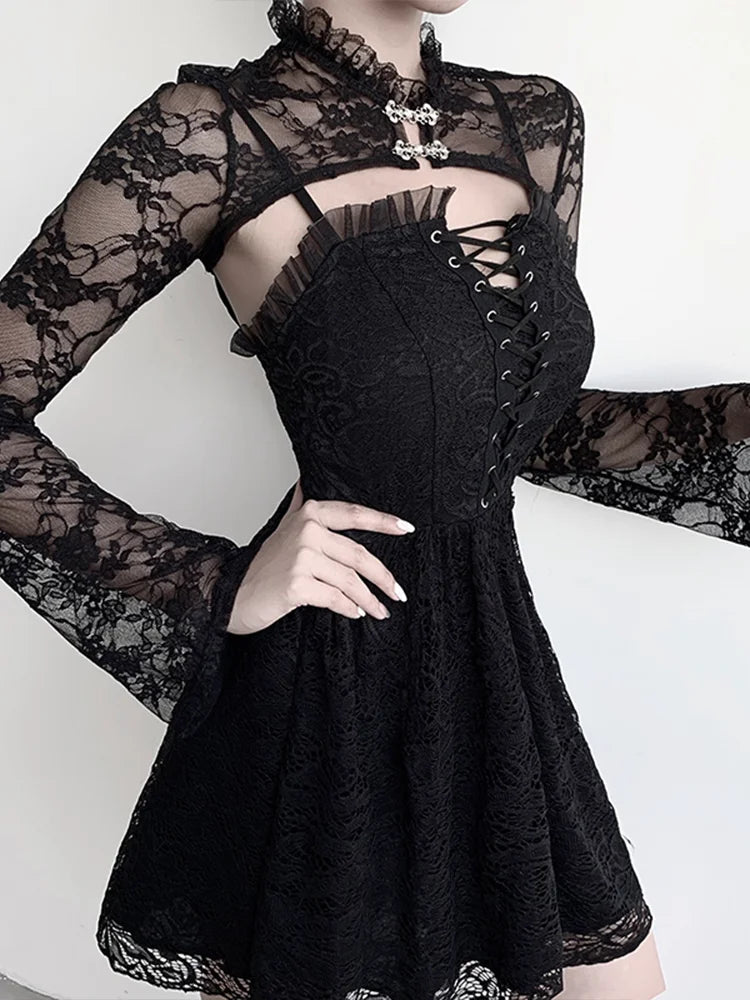 Gothic-Spitzentop