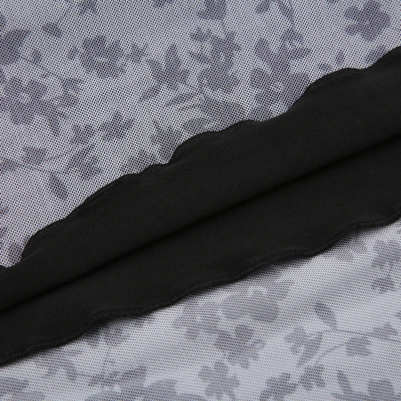 Robe gothique noire d'été