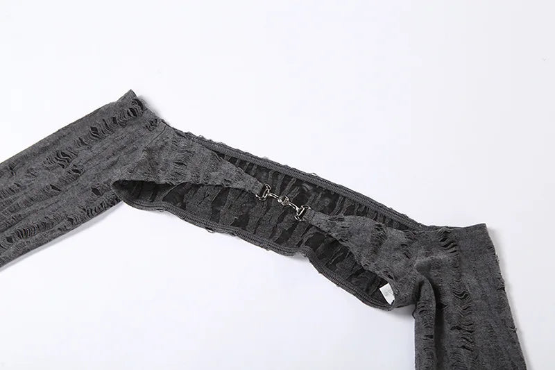 Manches longues gothique printemps gris