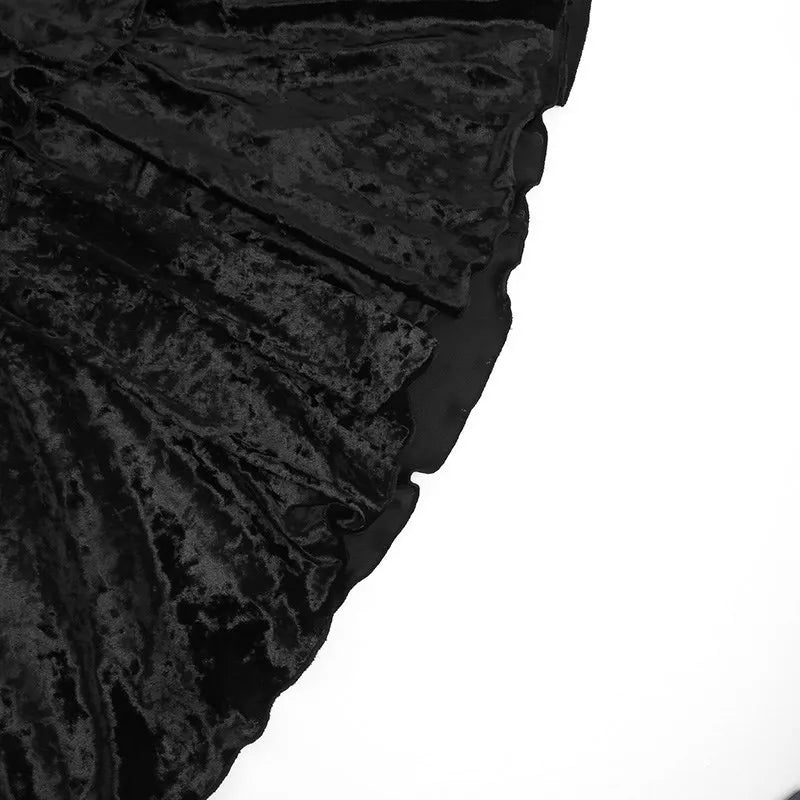 Jupe gothique en dentelle - noir