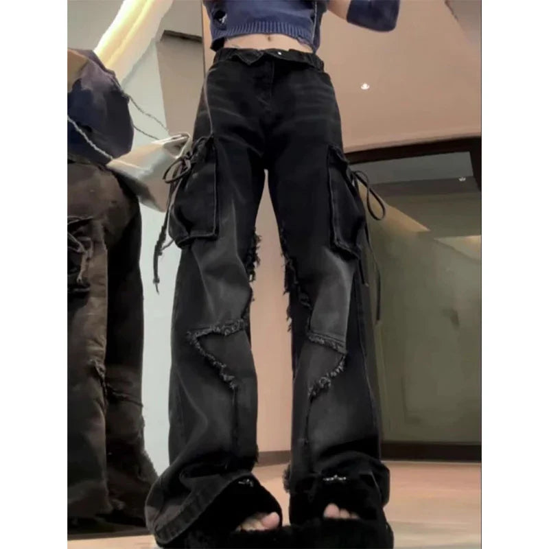 Gothic Baggy-Hose - schwarz