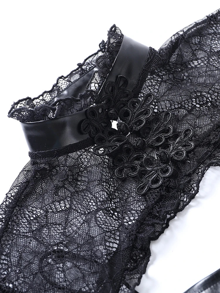 Robe courte gothique punk