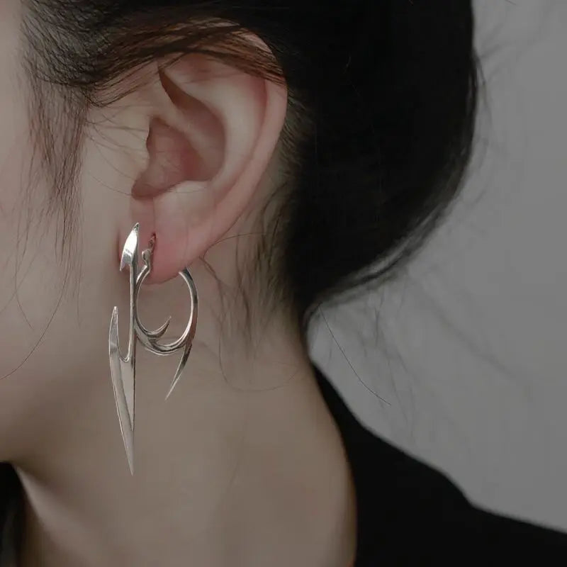 Boucles d'oreilles cyberpunk gothiques