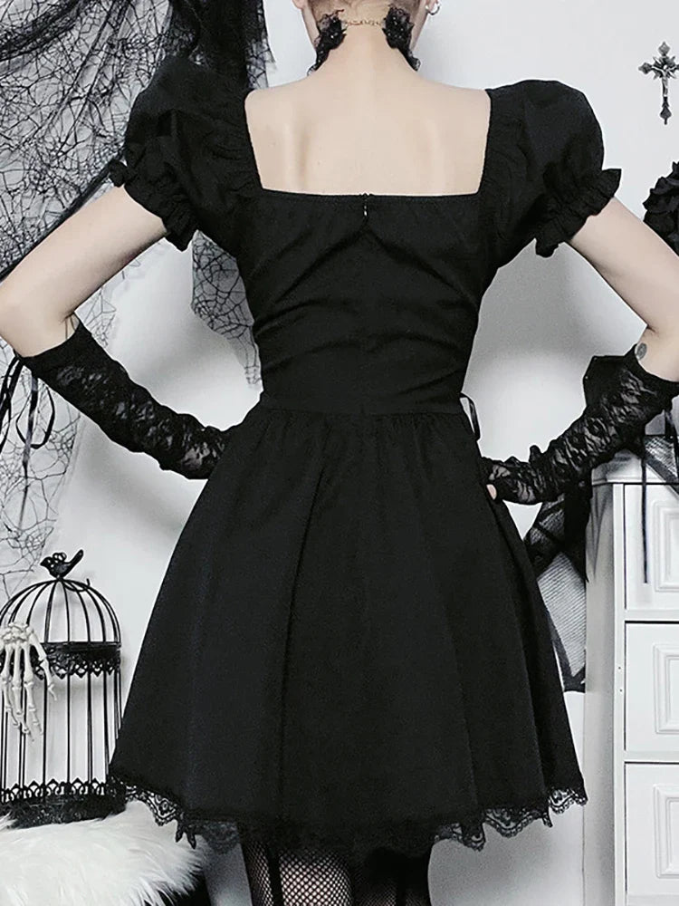 Gothic-Lolita-Kleid dunkel