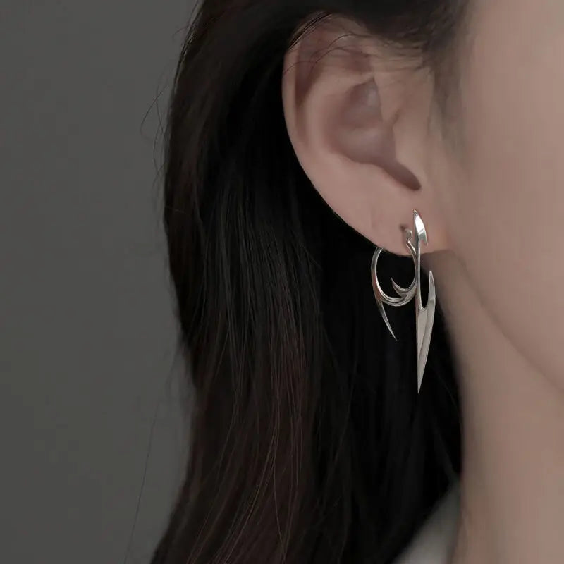 Boucles d'oreilles cyberpunk gothiques