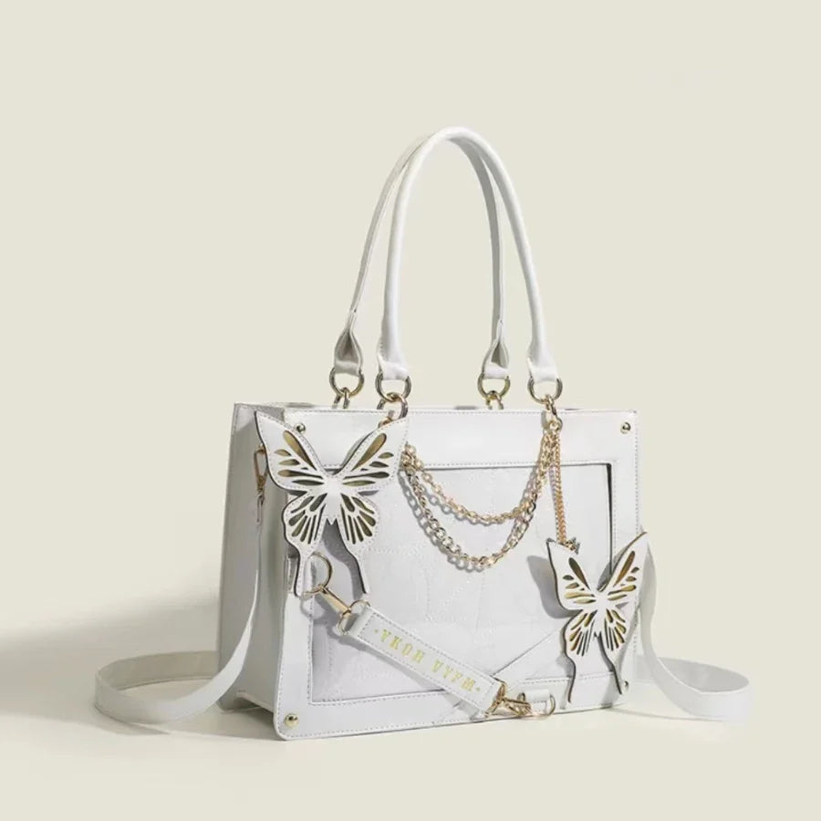 Spinnennetztasche – Weiß