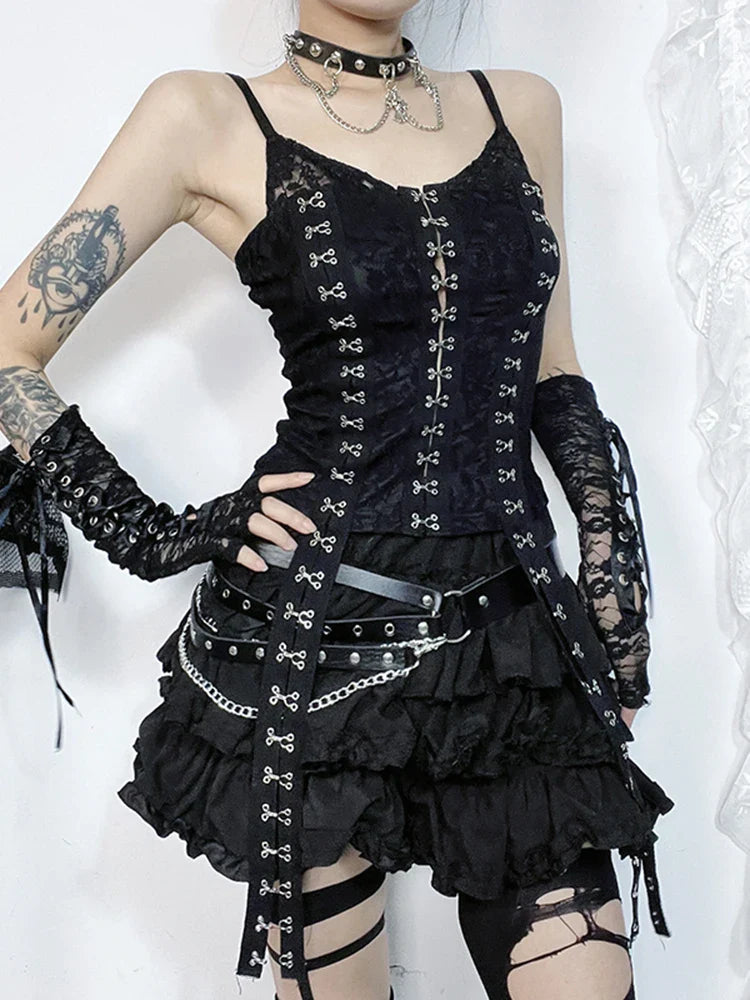 Gothic-Spitzenbluse