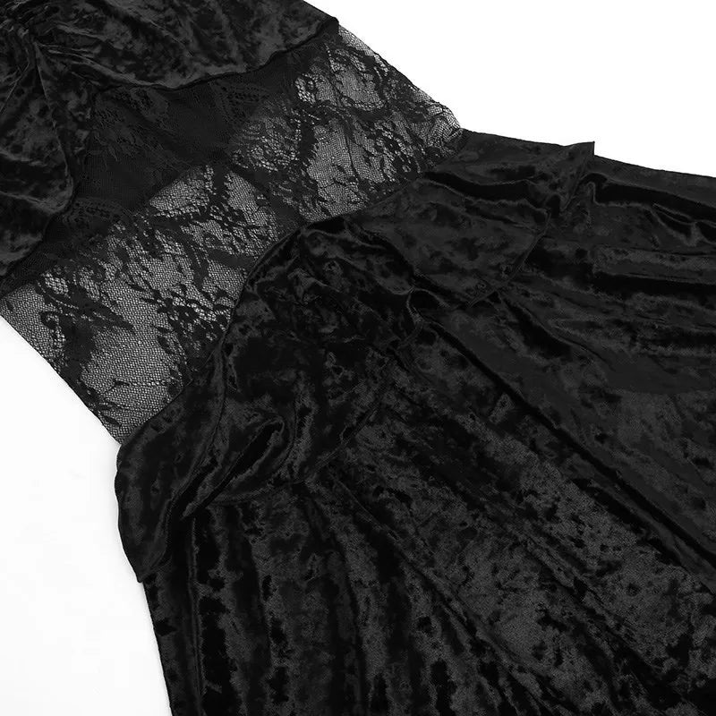 Jupe gothique en dentelle - noir