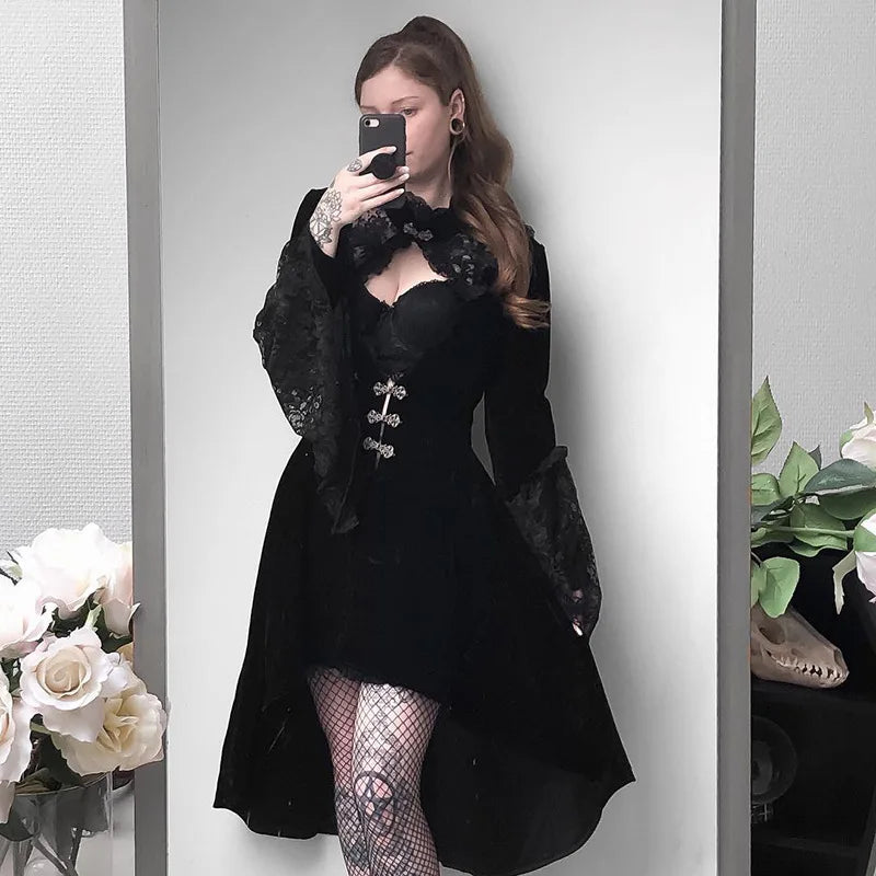 ROBE GOTHIQUE VICTORIENNE NOIRE