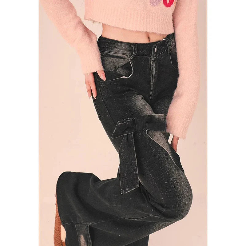 Jean cowgirl à nœud gothique