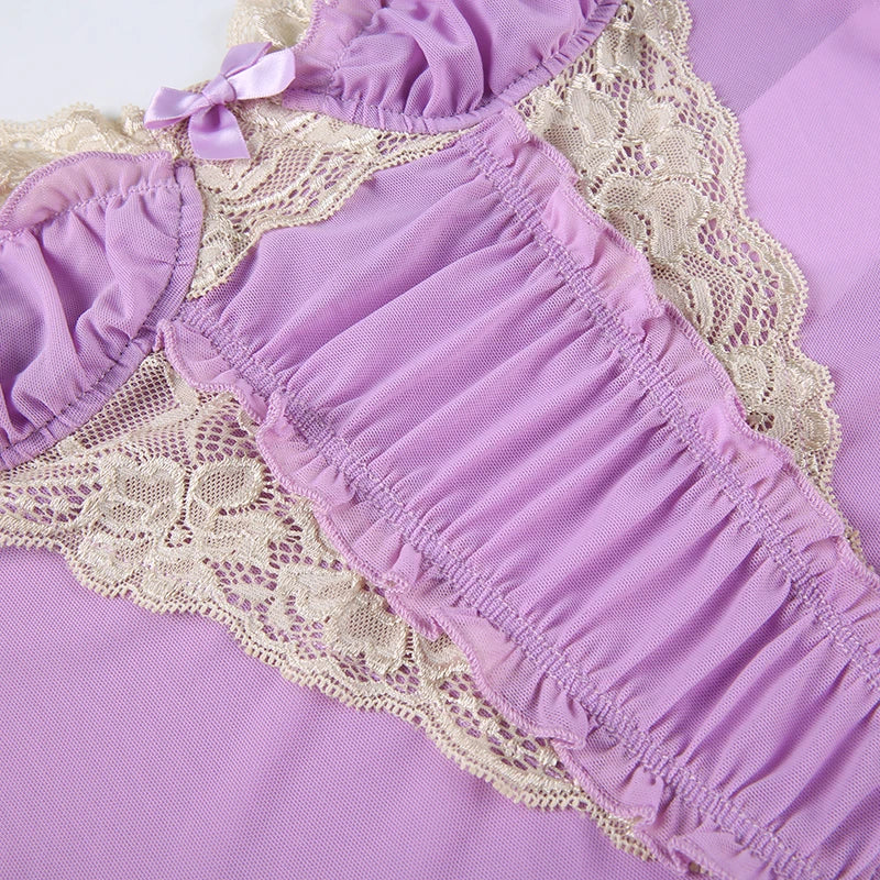 Top gothique lavande de la collection rockmore