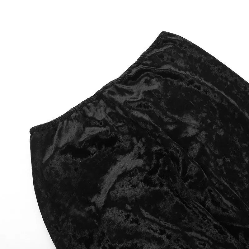 Jupe gothique en dentelle - noir