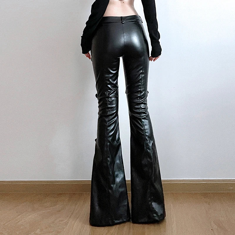 Gothic-Lederhose - schwarz