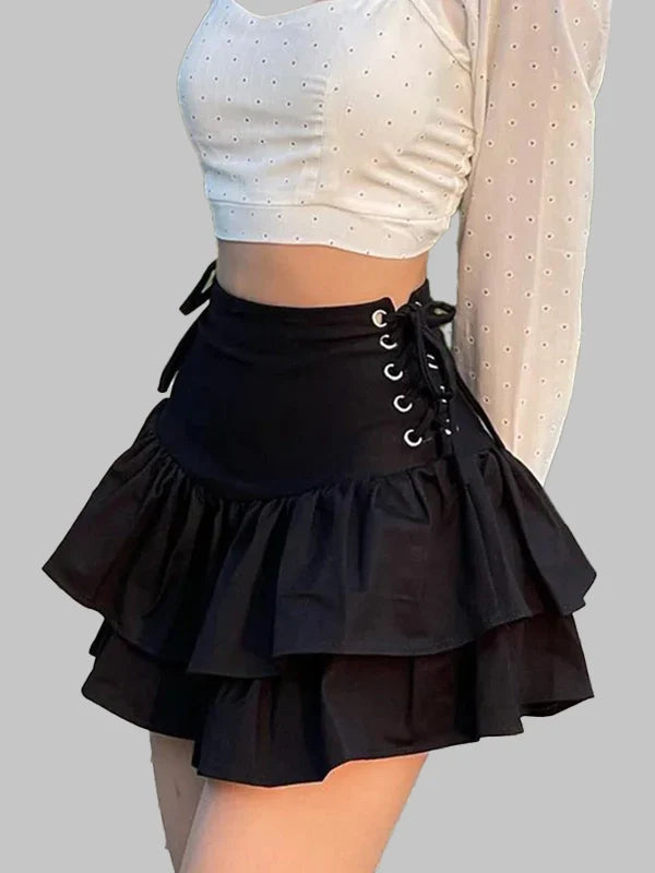 JUPE COURTE GOTHIQUE FEMME