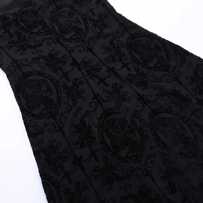 Robe longue Emo noire