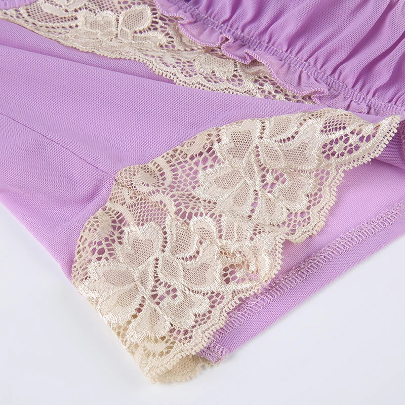 Top gothique lavande de la collection rockmore