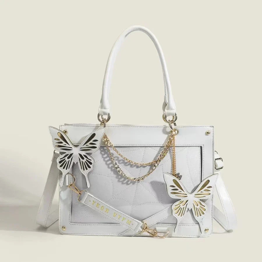 Spinnennetztasche – Weiß