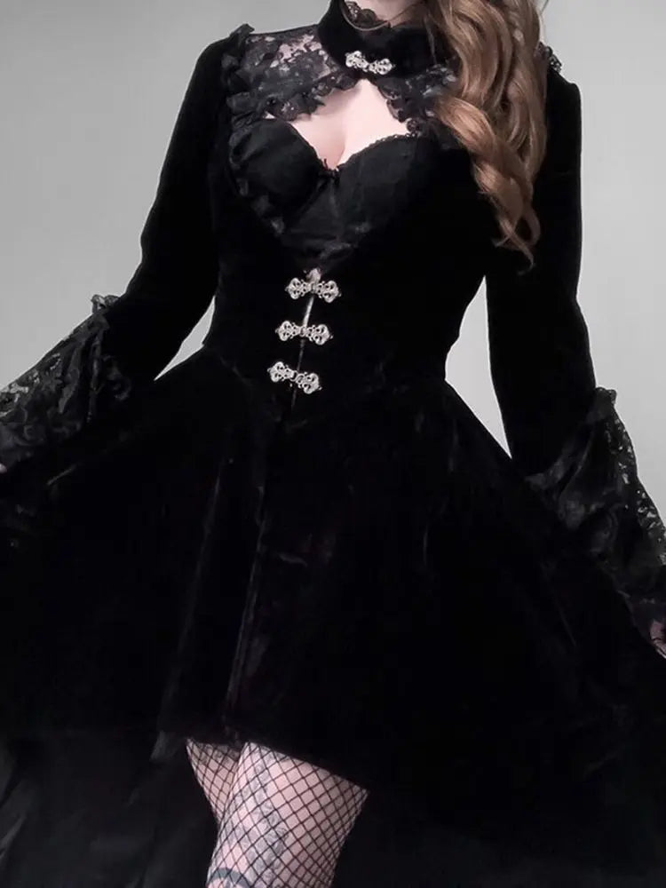 ROBE GOTHIQUE VICTORIENNE NOIRE