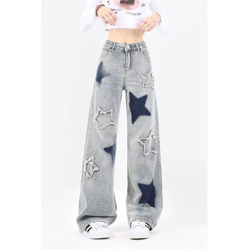 Baggy Cargo Jeans – Hellgrau