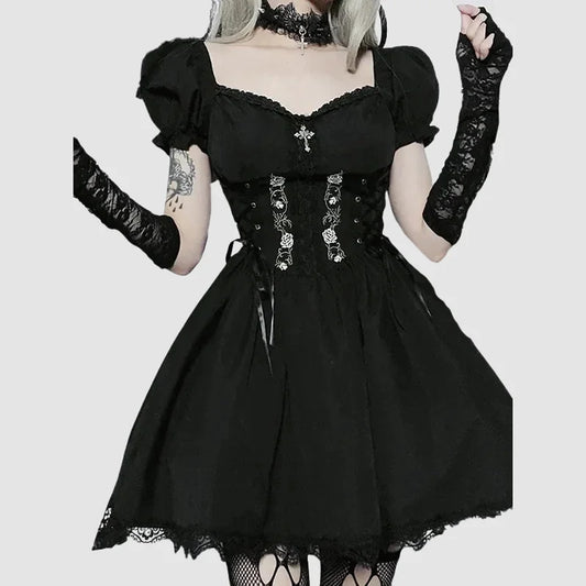 Robe gothique Lolita foncée