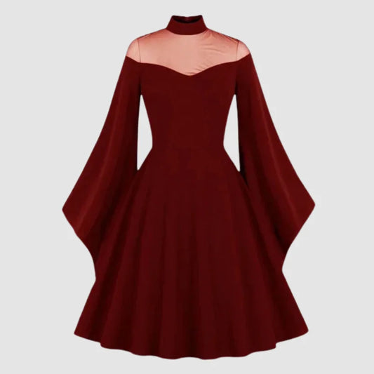 Robe de soirée gothique rouge