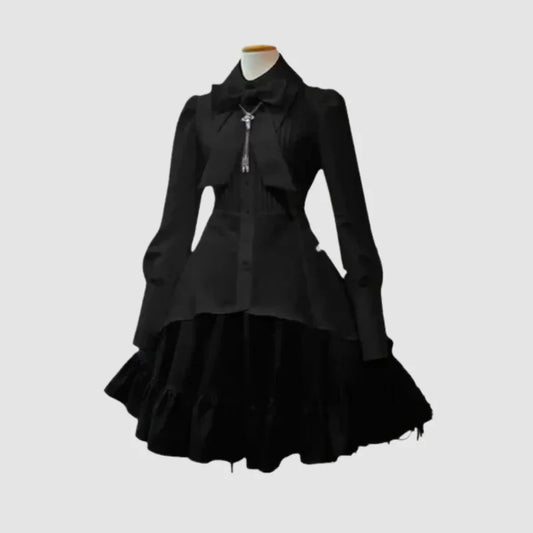 Robe lolita gothique élégante - noir