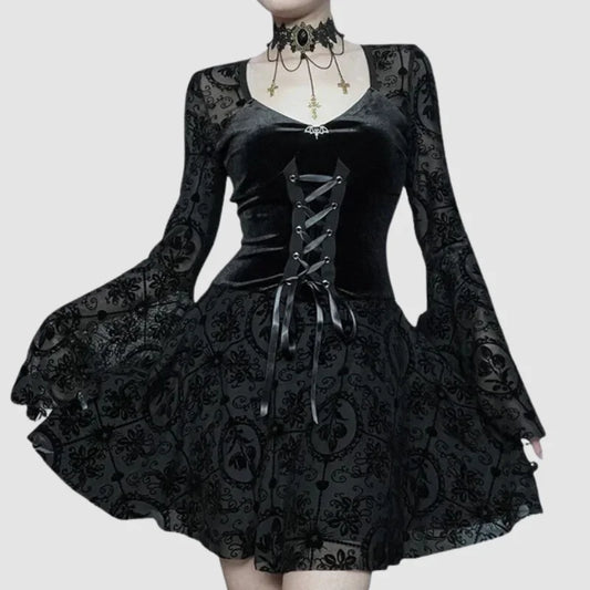 ROBE GOTHIQUE EN DENTELLE VICTORIENNE