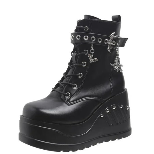 Bottes hautes noires Abyssal